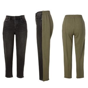 Alexander Wang Ride Clash Mid-Rise Tapered Leg Sweans